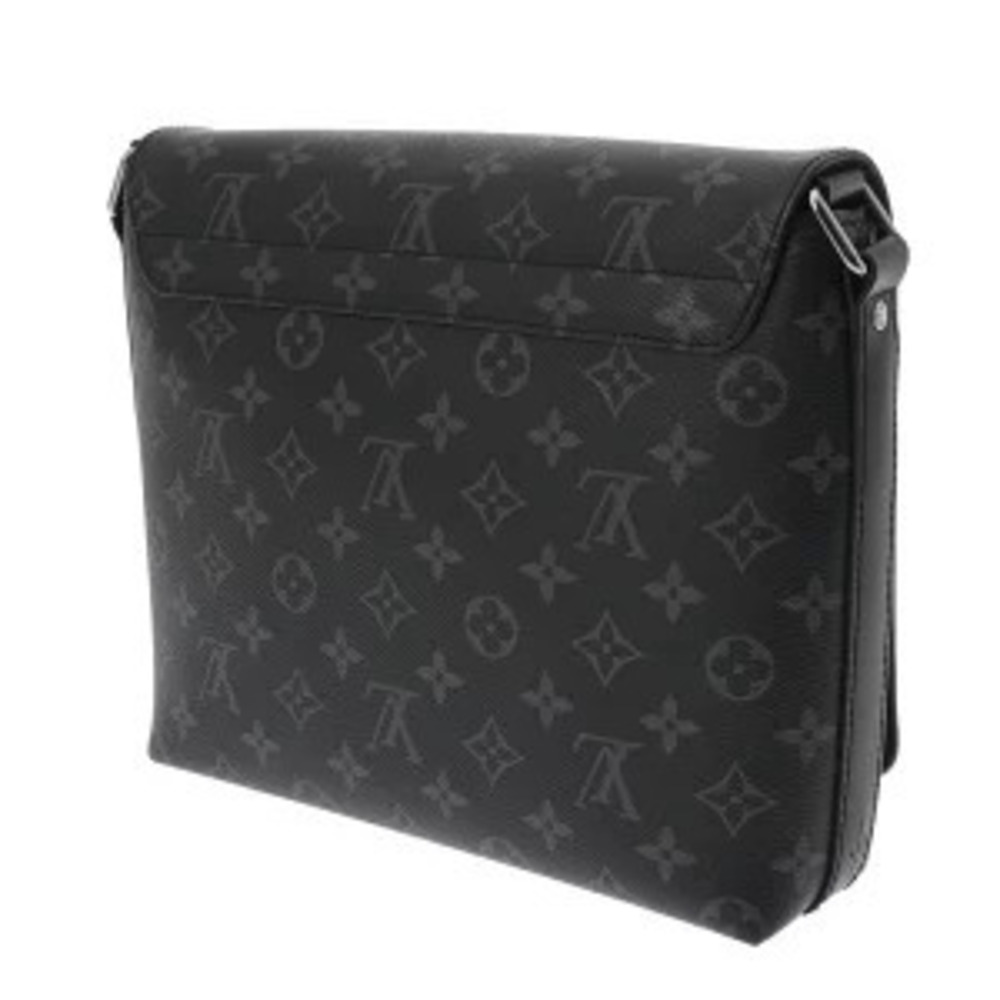 Louis Vuitton Monogram Eclipse Black Bag District Shoulder Black Leather